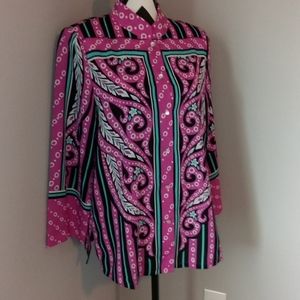 New Bob Mackie Medium 8/10 Blouse Top